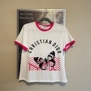 Christian Dior Vintage White/Pink Tshirt